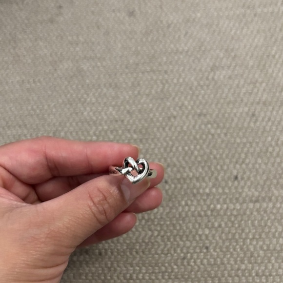 James Avery Silver Heart Knot Ring - Picture 2 of 6